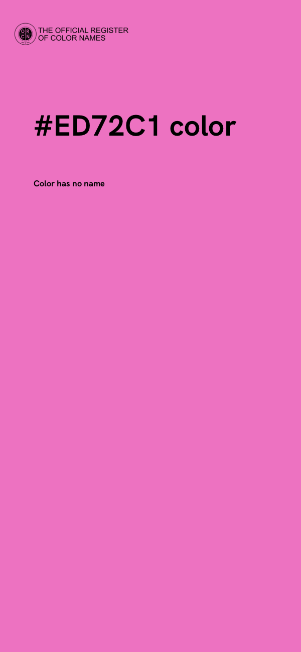 #ED72C1 color image