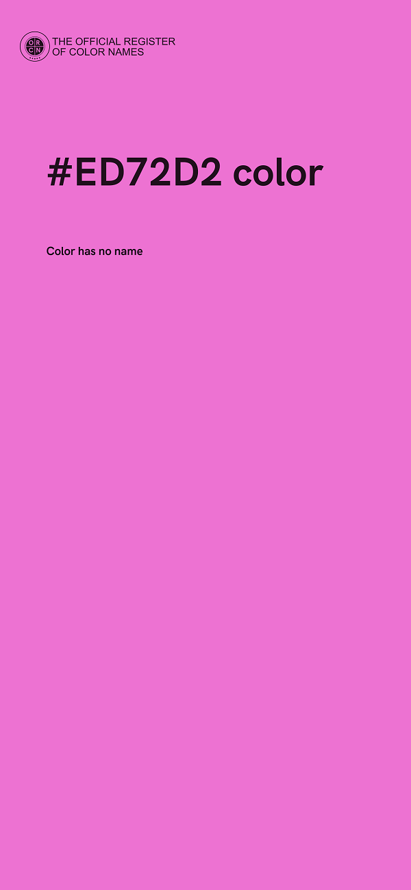 #ED72D2 color image