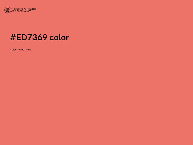 #ED7369 color image