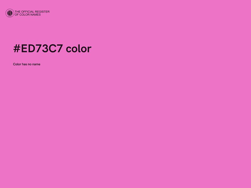 #ED73C7 color image