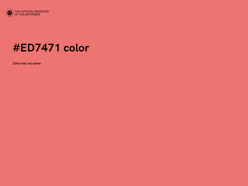 #ED7471 color image