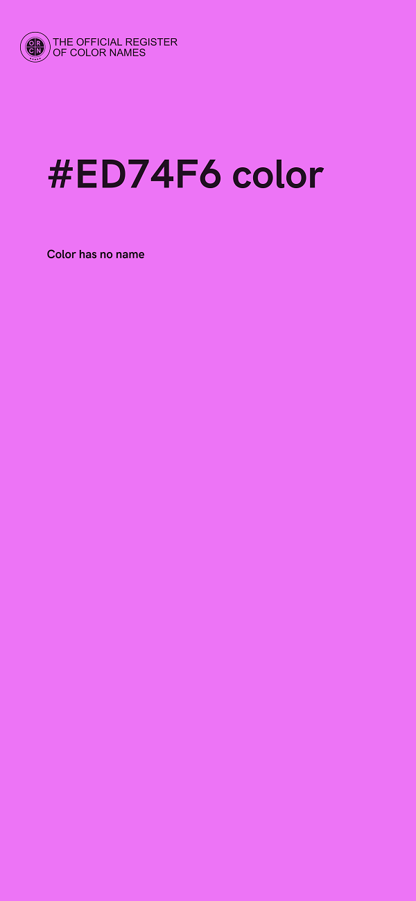 #ED74F6 color image