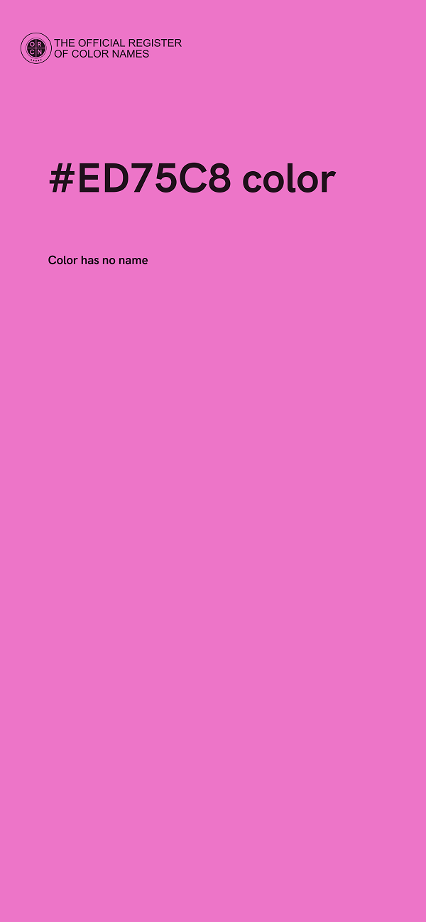#ED75C8 color image