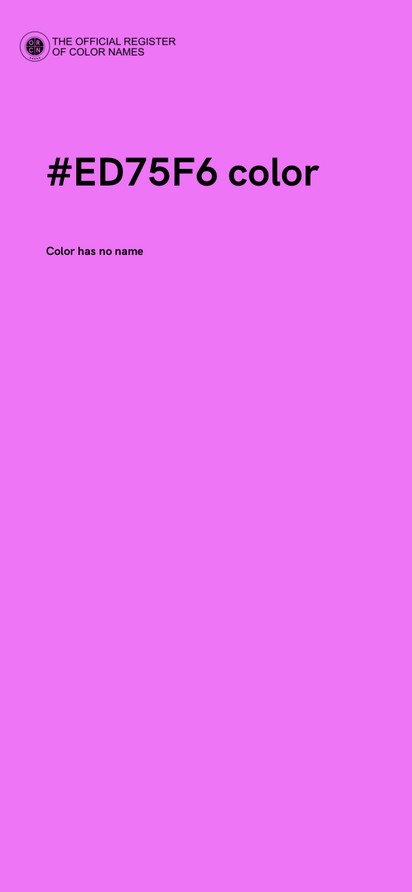 #ED75F6 color image