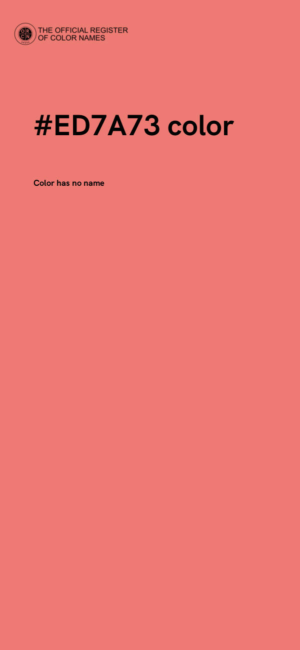 #ED7A73 color image