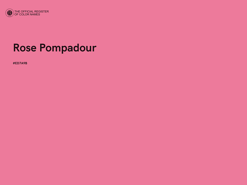 #ED7A9B - Rose Pompadour color image