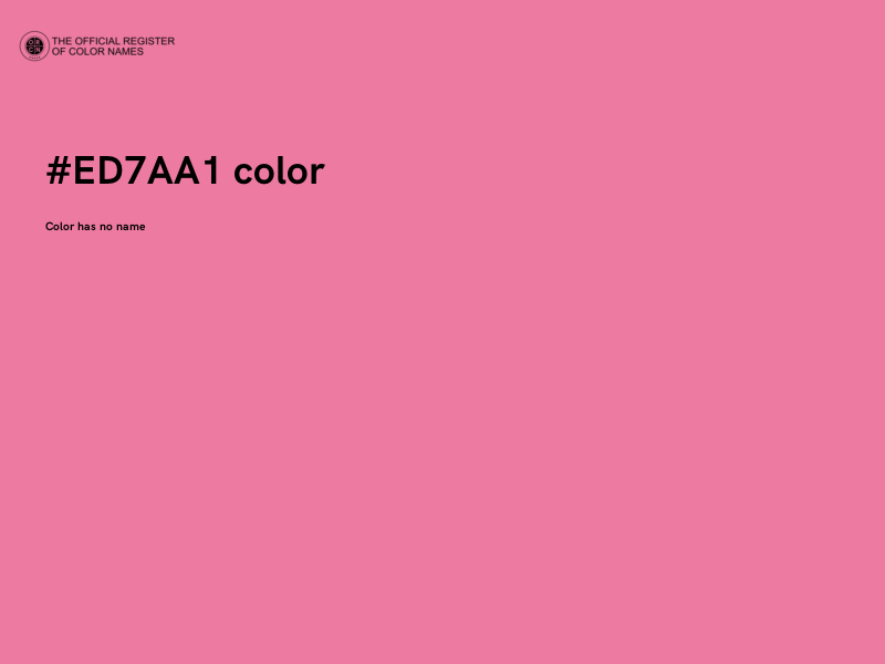 #ED7AA1 color image