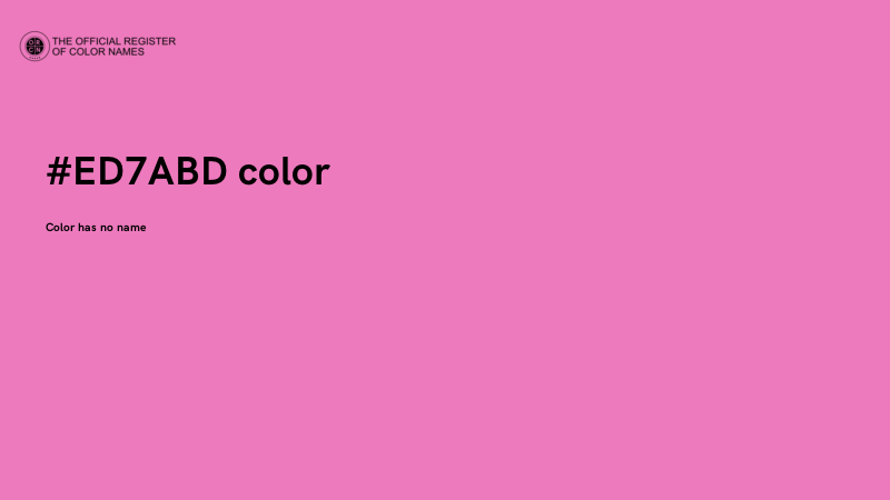 #ED7ABD color image