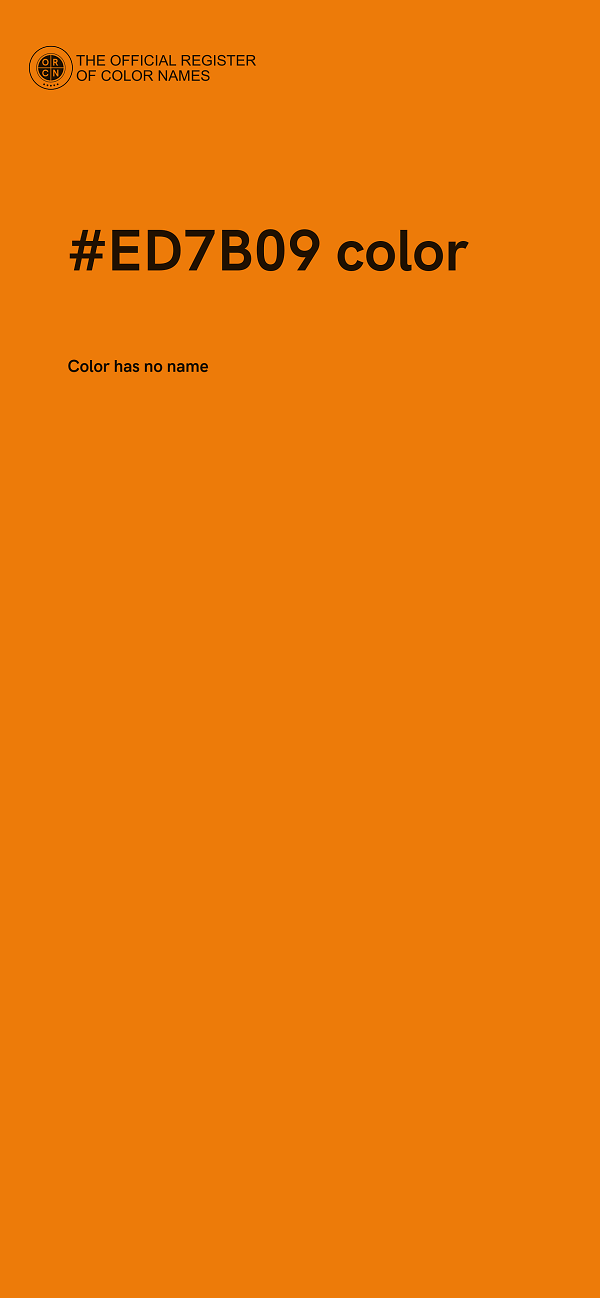 #ED7B09 color image