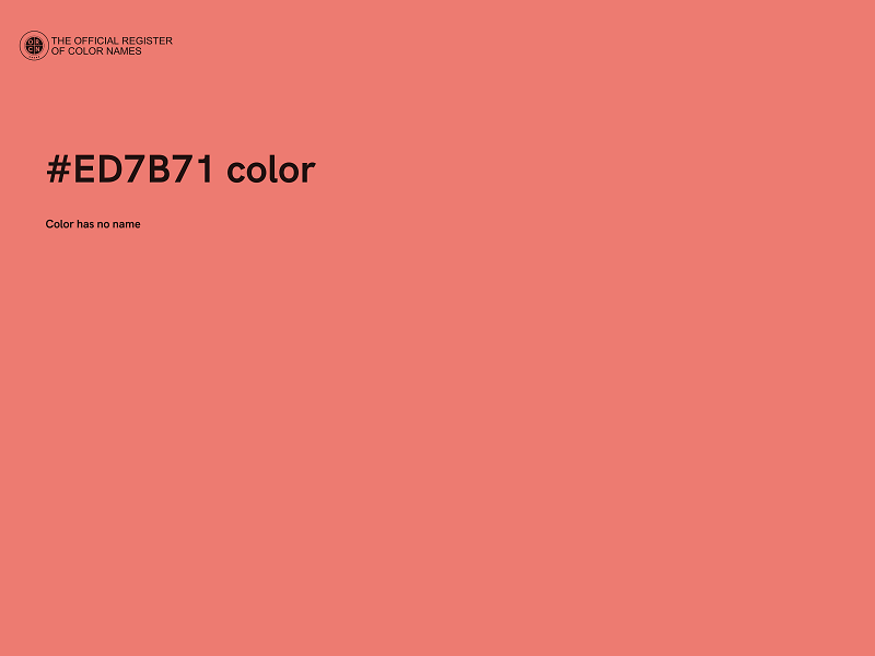 #ED7B71 color image