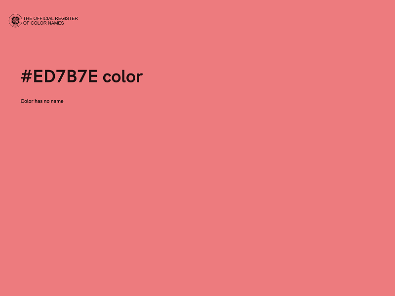 #ED7B7E color image