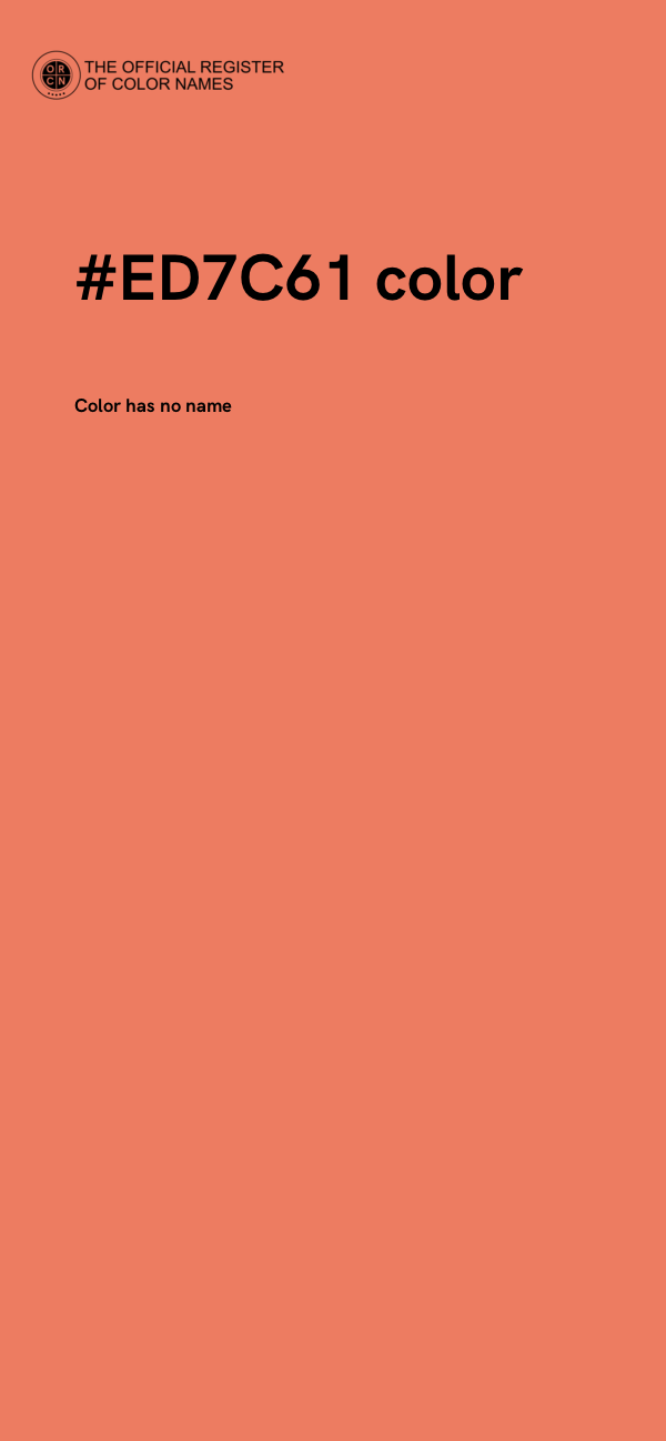 #ED7C61 color image