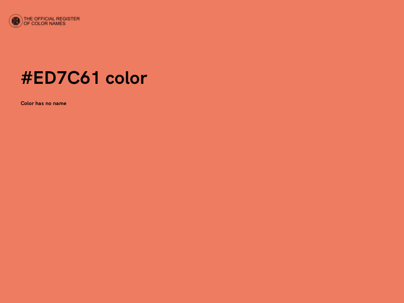 #ED7C61 color image