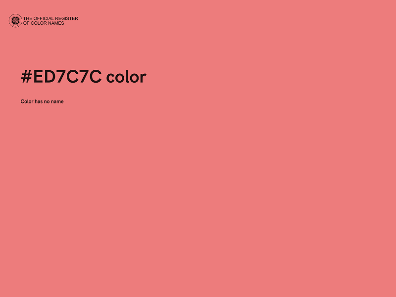 #ED7C7C color image