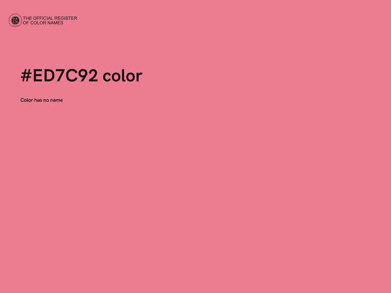 #ED7C92 color image