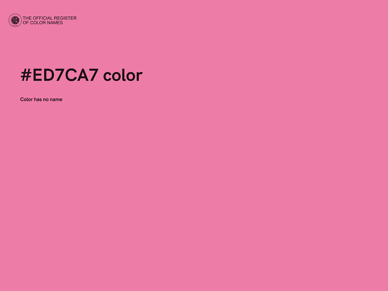 #ED7CA7 color image