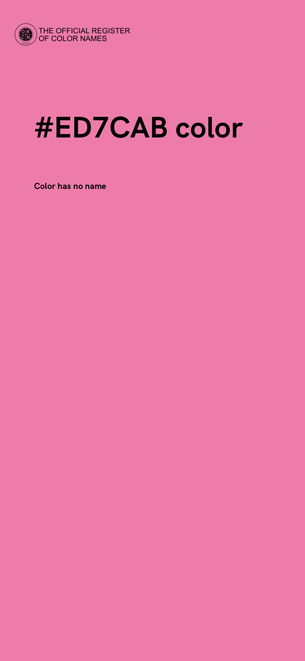 #ED7CAB color image