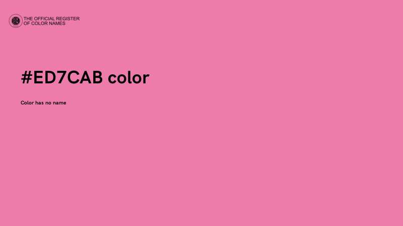 #ED7CAB color image