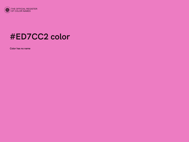 #ED7CC2 color image