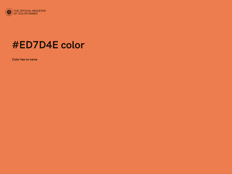 #ED7D4E color image