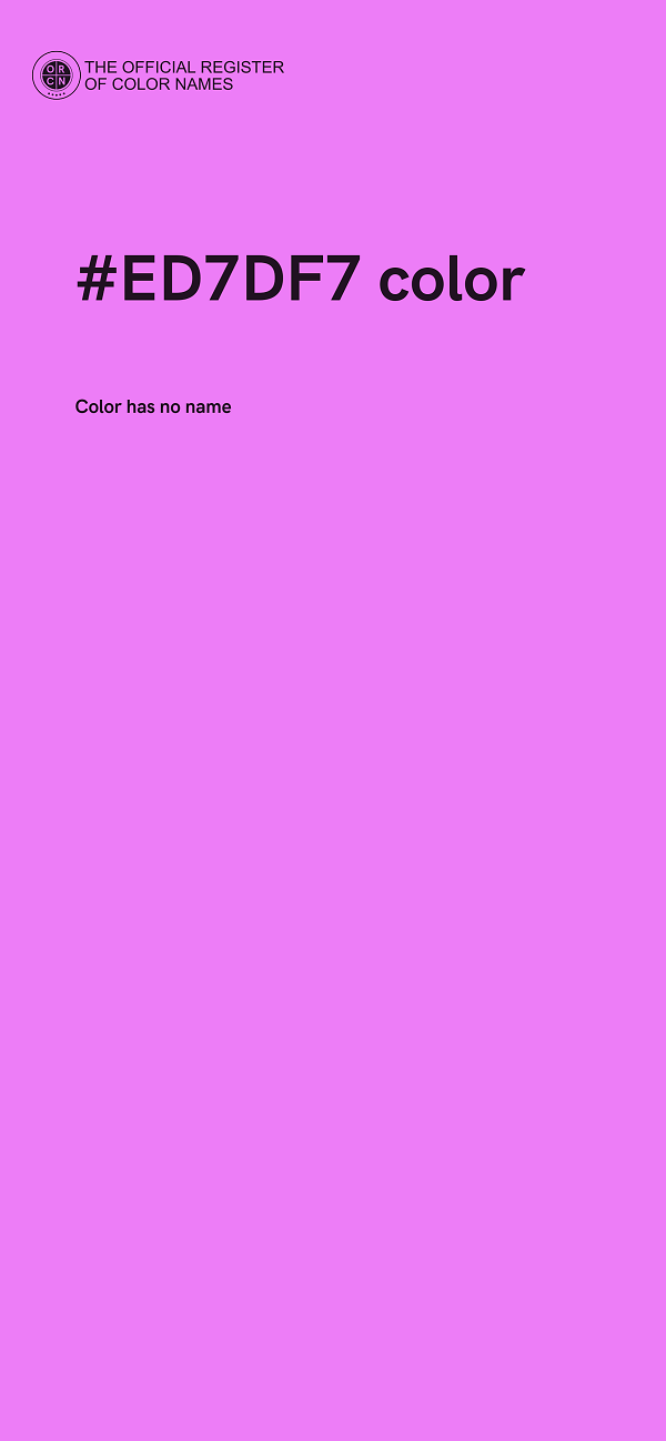 #ED7DF7 color image
