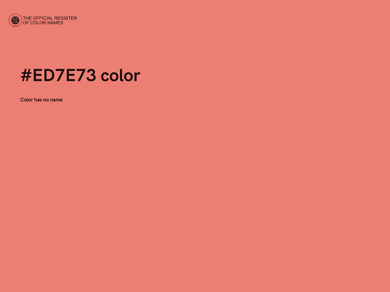 #ED7E73 color image