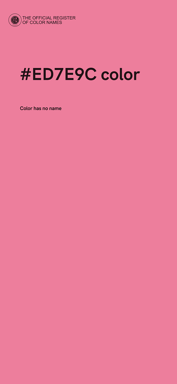 #ED7E9C color image