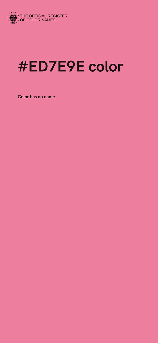 #ED7E9E color image