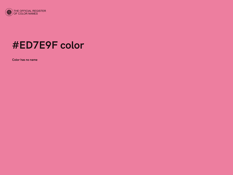 #ED7E9F color image
