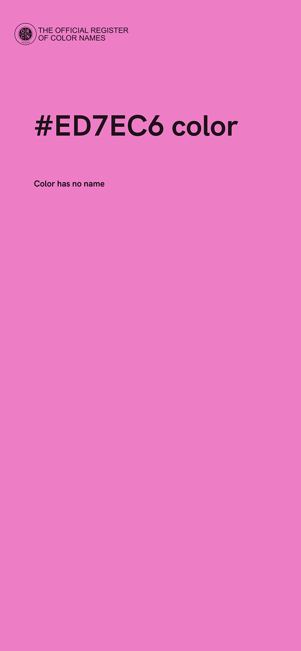 #ED7EC6 color image