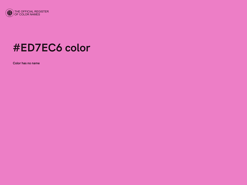 #ED7EC6 color image