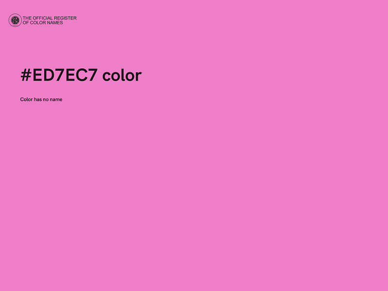 #ED7EC7 color image
