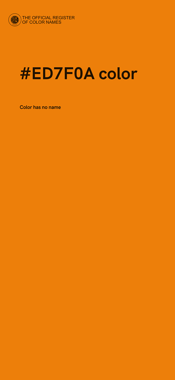 #ED7F0A color image