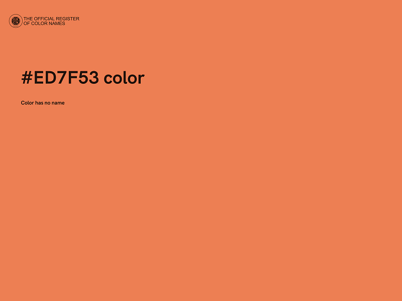 #ED7F53 color image