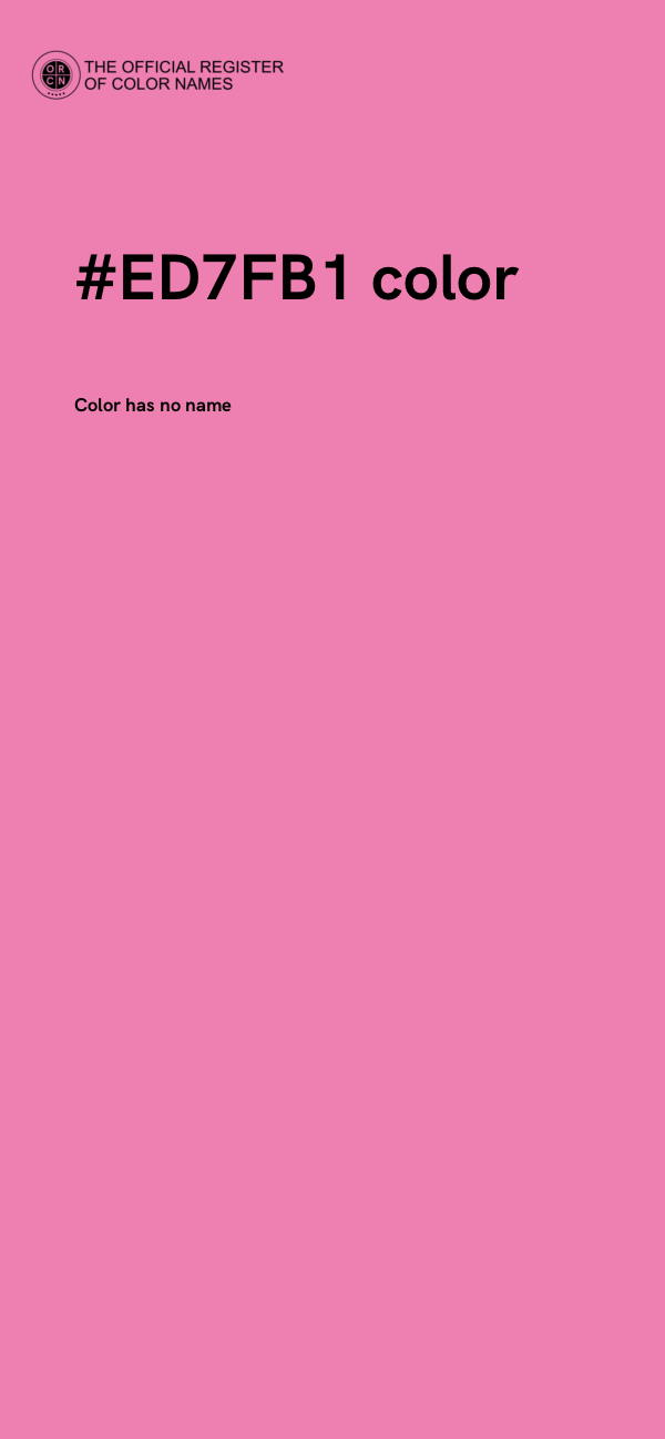 #ED7FB1 color image