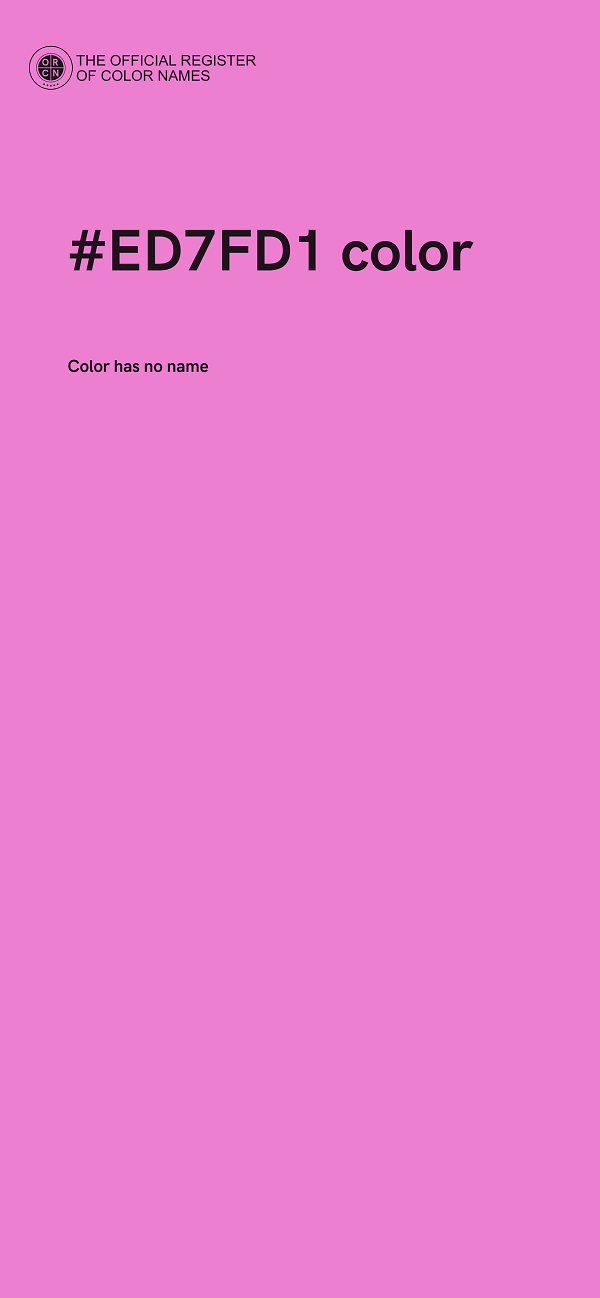 #ED7FD1 color image