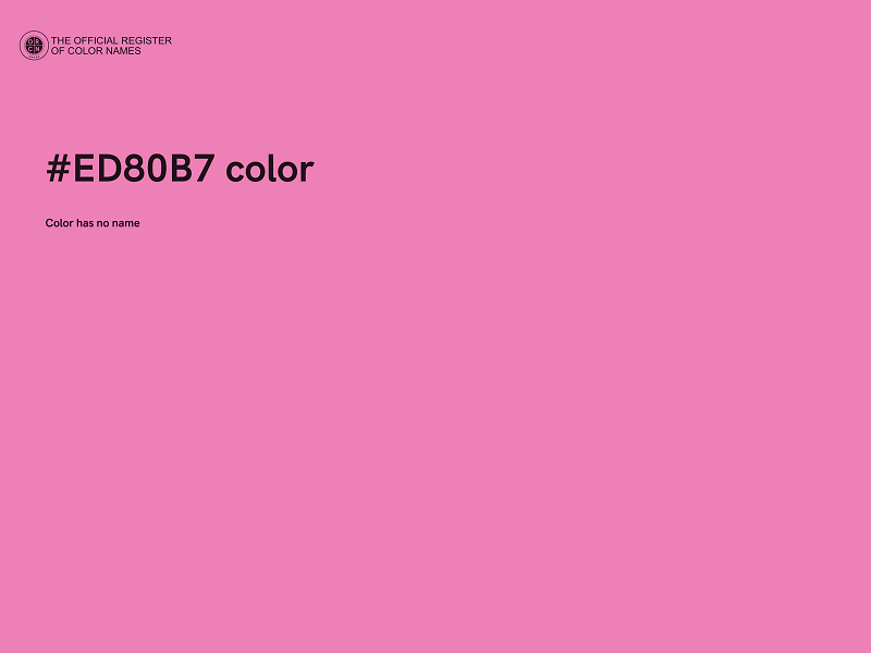 #ED80B7 color image