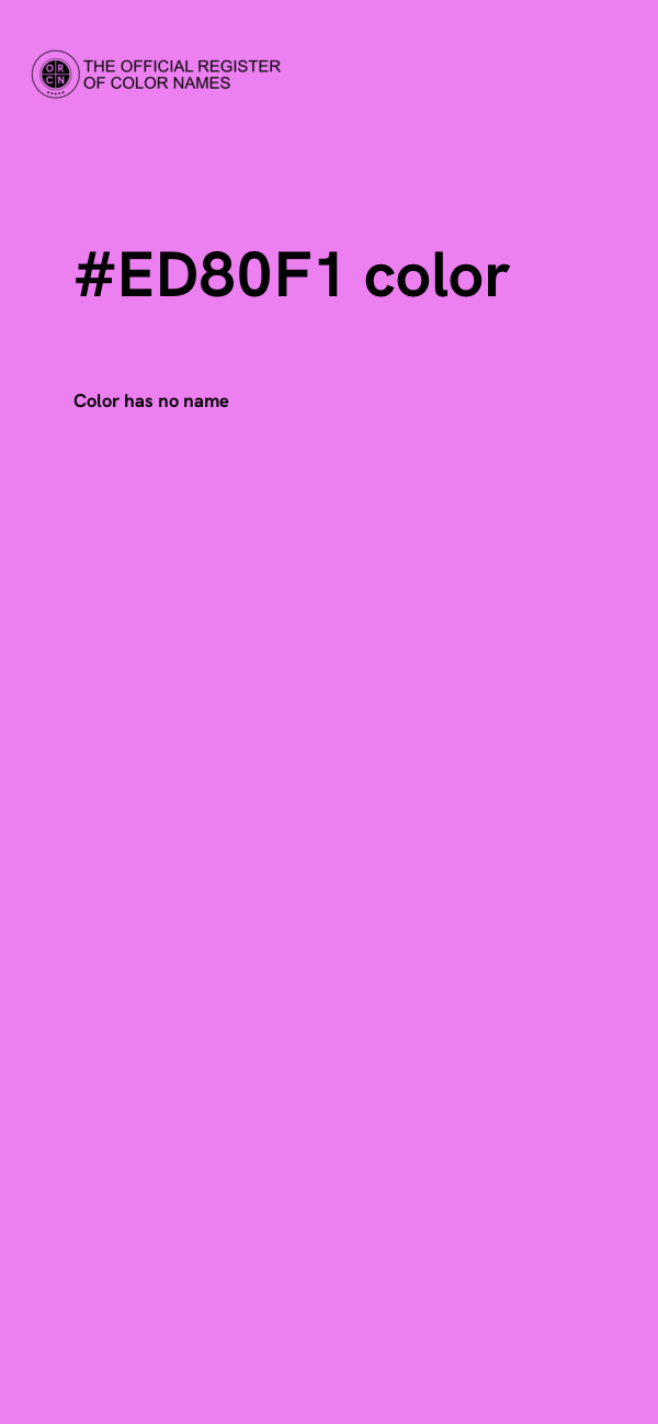 #ED80F1 color image