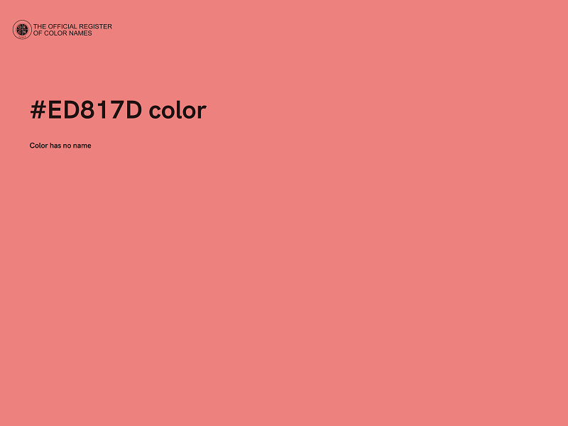 #ED817D color image