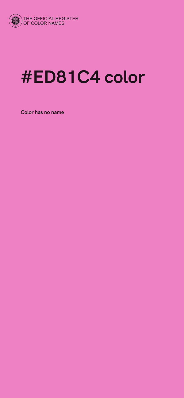 #ED81C4 color image