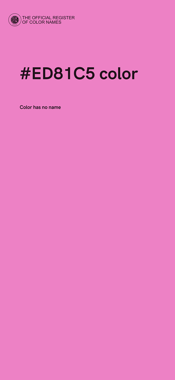 #ED81C5 color image