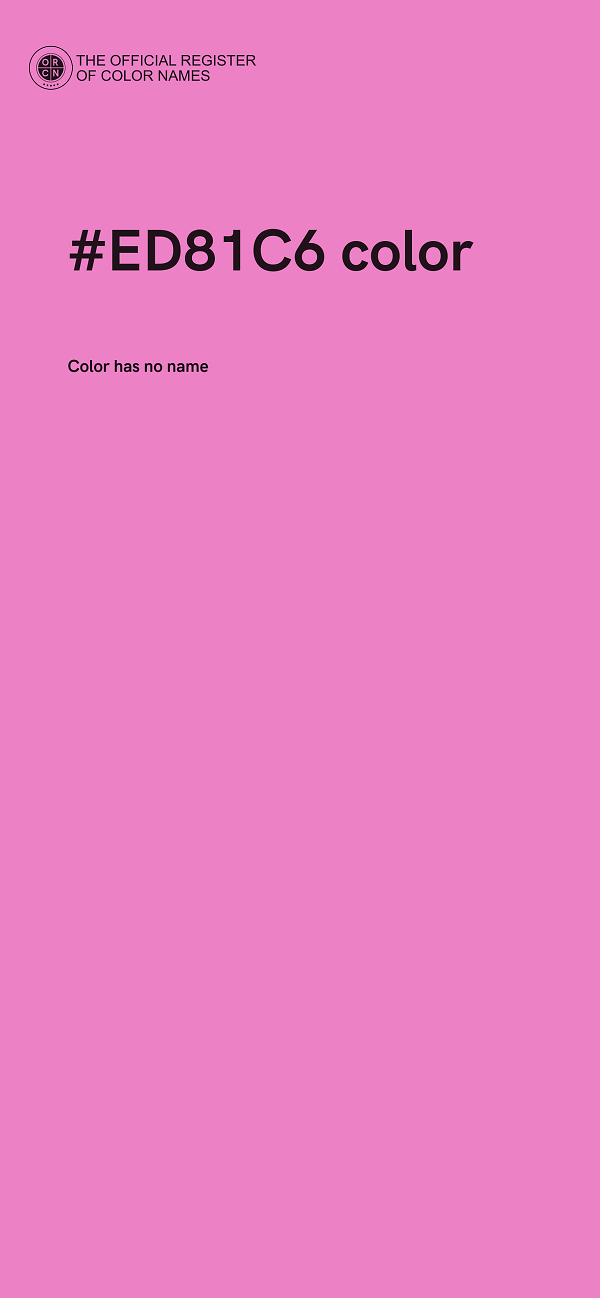 #ED81C6 color image