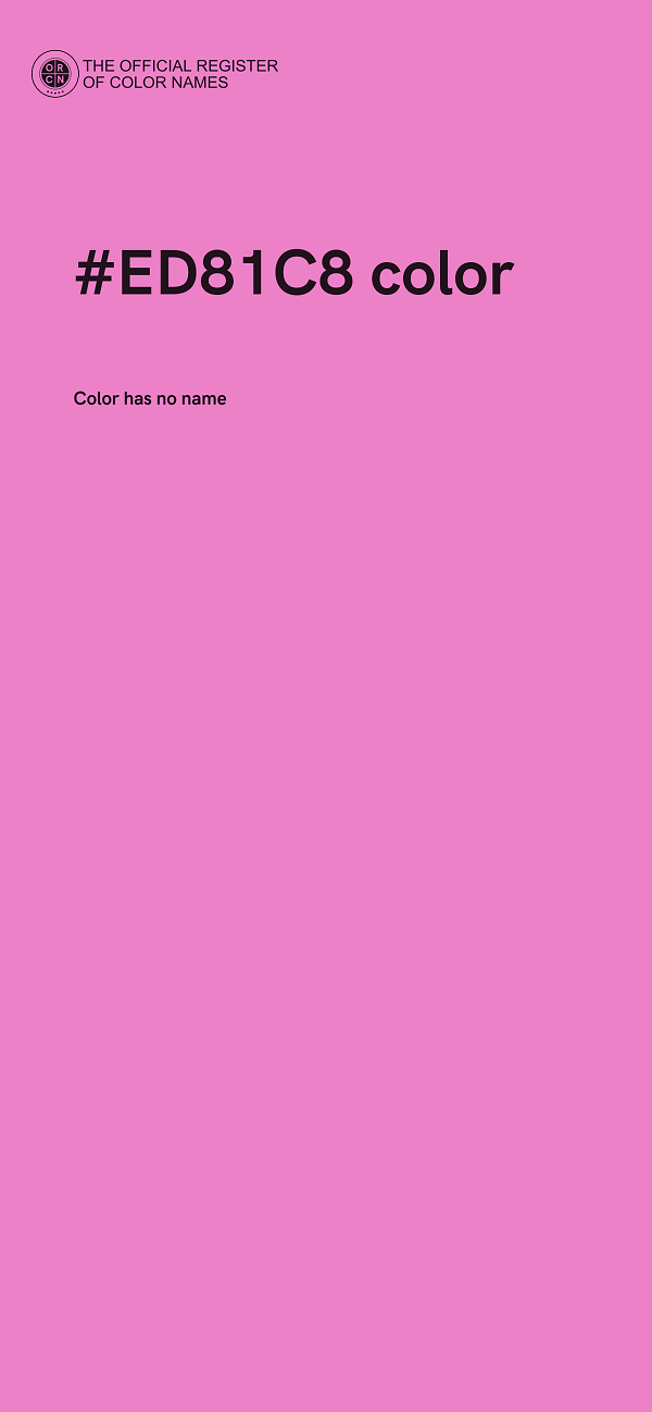 #ED81C8 color image