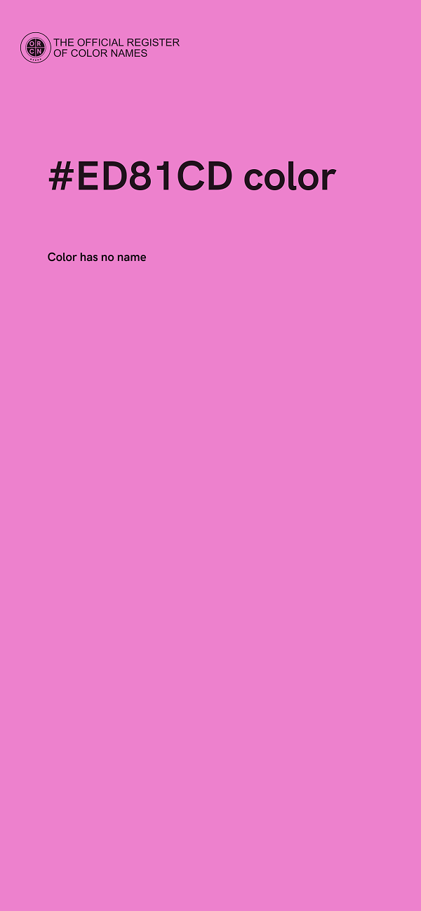 #ED81CD color image