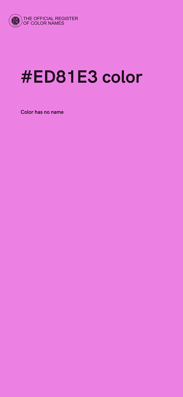 #ED81E3 color image