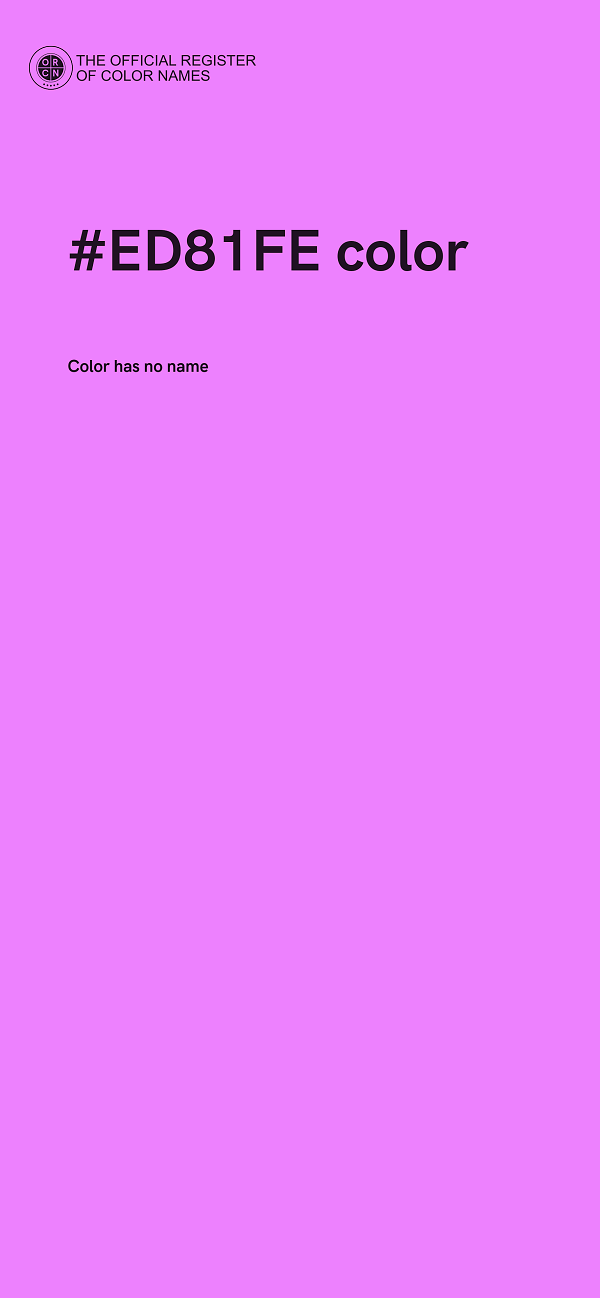 #ED81FE color image