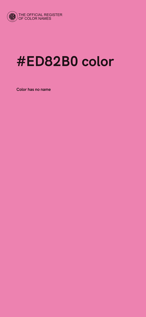 #ED82B0 color image