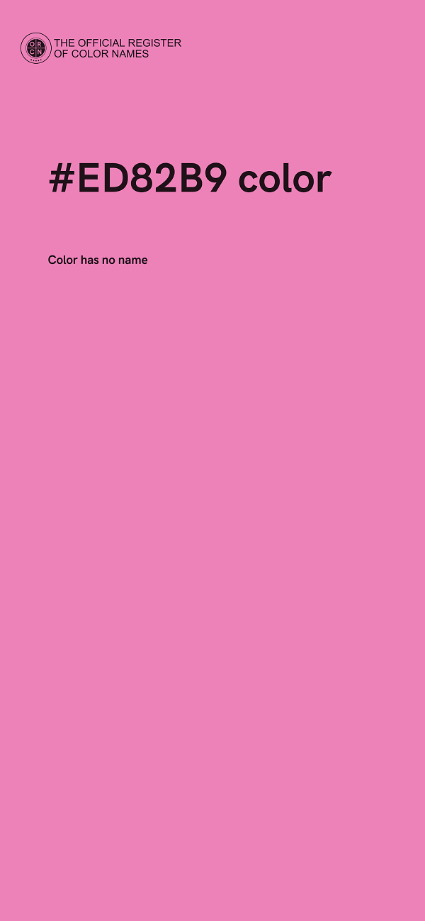 #ED82B9 color image