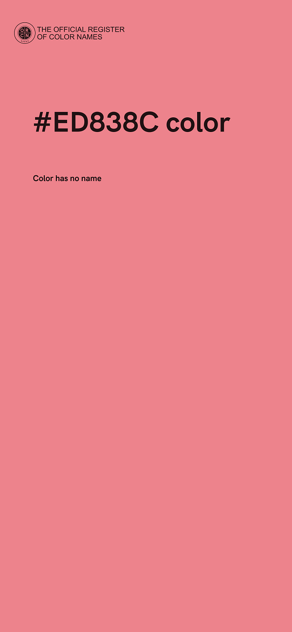 #ED838C color image