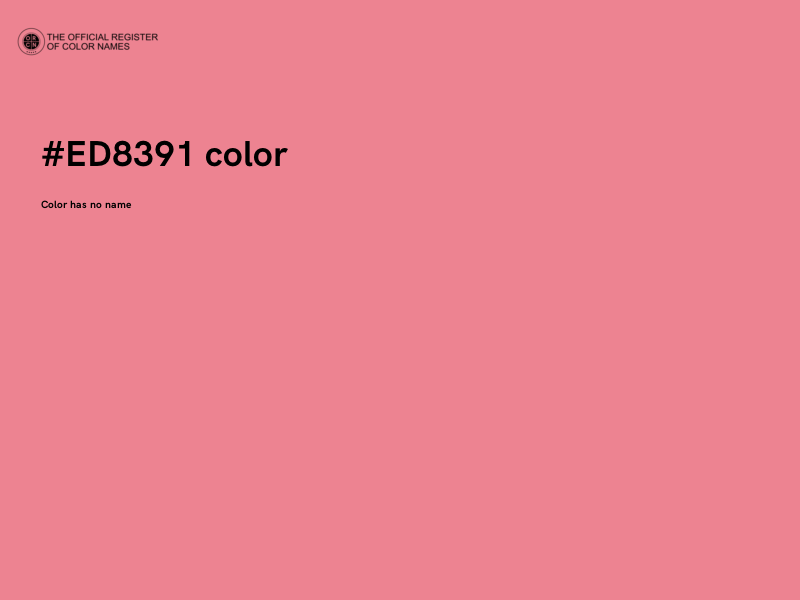 #ED8391 color image